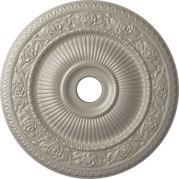 Ekena Millwork Logan Ceiling Medallion (Fits Canopies up to 6 1/8"), 24 1/4"OD x 3 7/8"ID x 2"P, Pearl White CM24LO1PWS - main